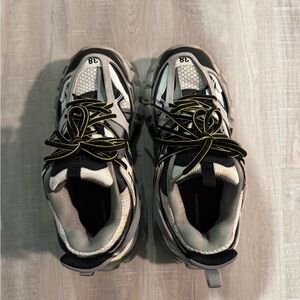 Balenciaga Sneakers with Black, White, and Yellow Accents